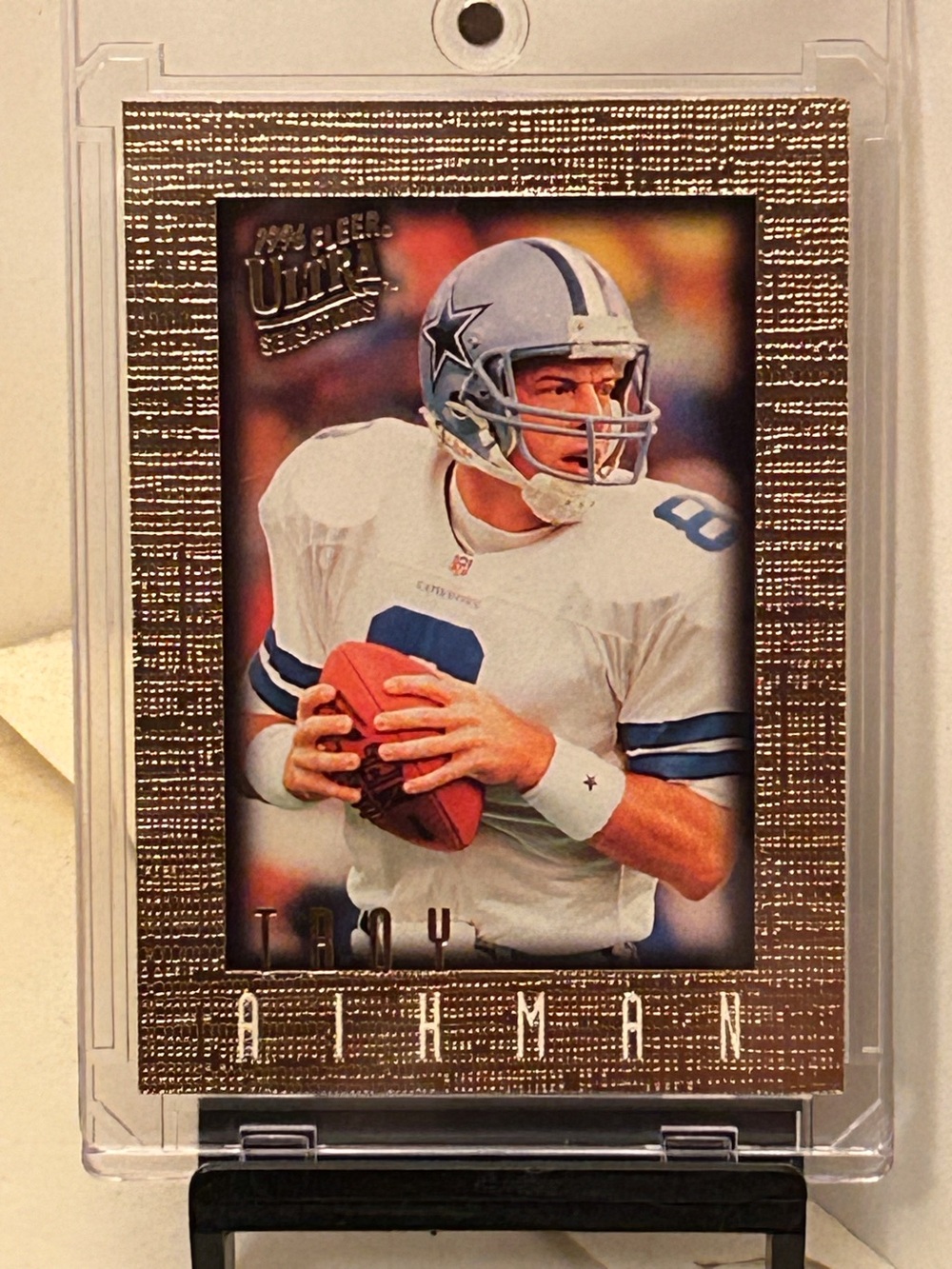 Troy Aikman 1996 Fleer Ultra Sensations-Dallas Cowboys